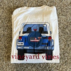 Vineyard Vines Clearwater Beach Flag Whale Size M 12-14